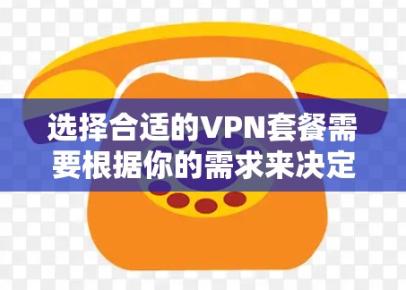 选择合适的VPN套餐需要根据你的需求来决定，以下是一些推荐