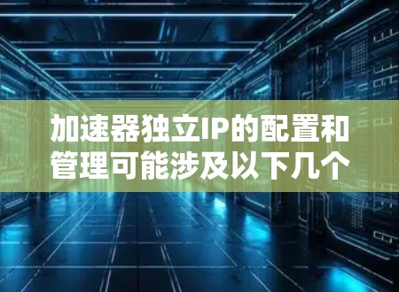 加速器独立IP的配置和管理可能涉及以下几个方面