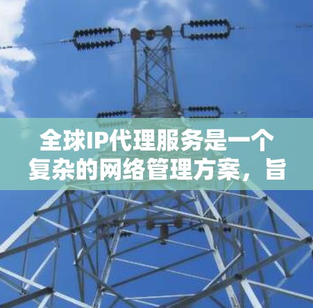 全球IP代理服务是一个复杂的网络管理方案，旨在帮助企业有效管理和优化其IP地址资源。以下是对该服务的详细分析和总结