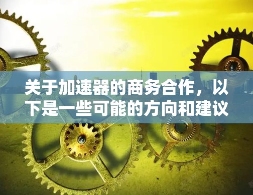关于加速器的商务合作，以下是一些可能的方向和建议