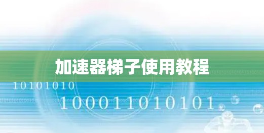加速器梯子使用教程