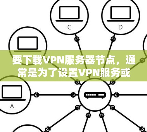 要下载VPN服务器节点,通常是为了设置VPN服务或连接到VPN服务器。以下是一些常见的VPN服务器类型和下载方法 要下载VPN服务器节点,通常是为了设置VPN服务或连接到VPN服务器。以下是一些常见的VPN服务器类型和下载方法