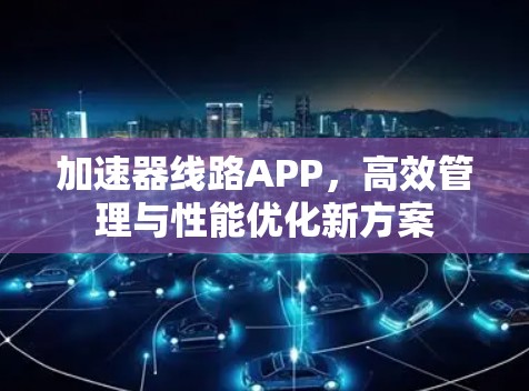 加速器线路APP,高效管理与性能优化新方案 加速器线路APP,高效管理与性能优化新方案